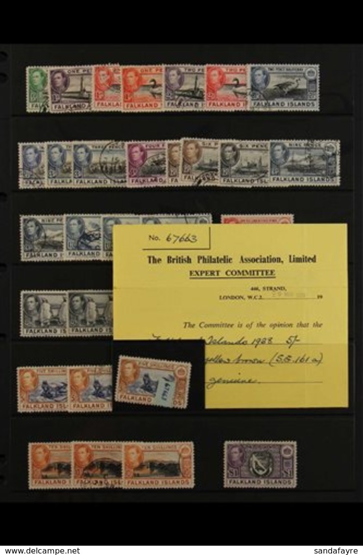 1878 - 1968 FINE USED COLLECTION Fine Used Collection With Duplication For Shades And Some Cancellation Interest Includi - Islas Malvinas