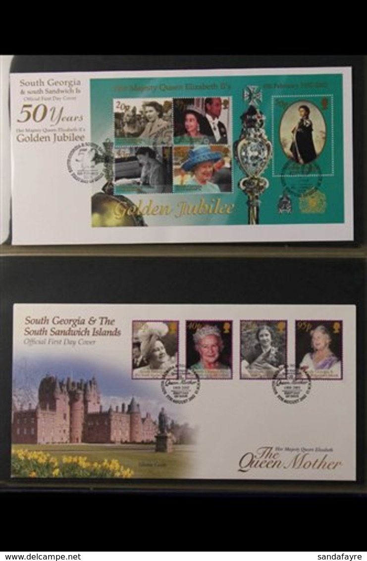 2000-2010 FIRST DAY COVERS. COMPREHENSIVE COLLECTION Of All Different Illustrated Unaddressed First Day Covers Housed In - Falklandinseln
