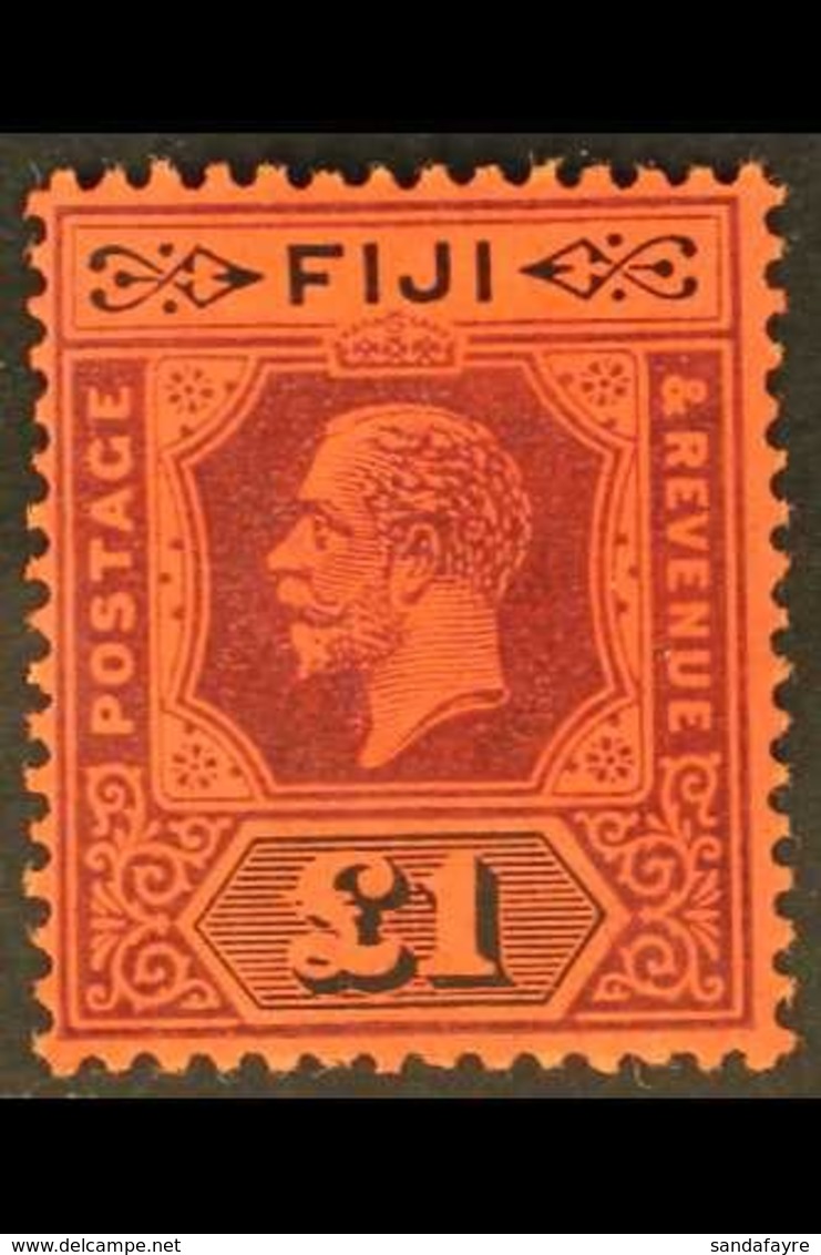 1923 £1 Purple & Black/red, Die II, SG 137a, Very Fine Mint For More Images, Please Visit Http://www.sandafayre.com/item - Fiji (...-1970)