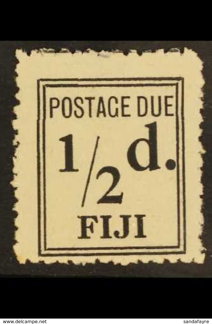 POSTAGE DUE 1917-18 ½d Black Narrow Setting, SG D5a, Very Fine Unused As Issued, A Scarce Stamp. For More Images, Please - Fidschi-Inseln (...-1970)