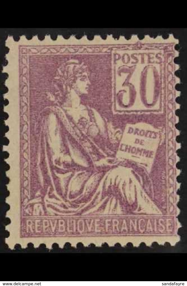 1900 30c Mauve Mouchon (Yvert 115, SG 299), Never Hinged Mint, Centred To Right, Good Colour. For More Images, Please Vi - Autres & Non Classés