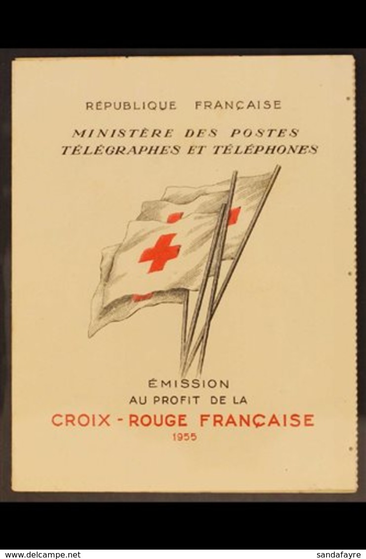 1955 Complete Red Cross Booklet (Yvert 2004, SG XSB5), Never Hinged Mint, Scarce. For More Images, Please Visit Http://w - Autres & Non Classés
