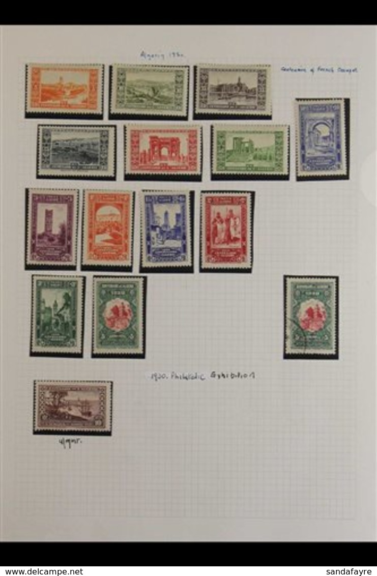 ALGERIA 1924-1958 ATTRACTIVE COLLECTION Presented In Mounts On A Pile Of Album Pages, Mint, Nhm & Used Ranges With Many  - Autres & Non Classés