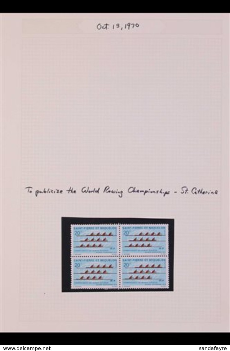 SPORT TOPICAL COLLECTION 1959-1997 Chiefly Never Hinged Mint Stamps (plus A Couple Of FDC's) All Featuring SPORT. Saint- - Otros & Sin Clasificación