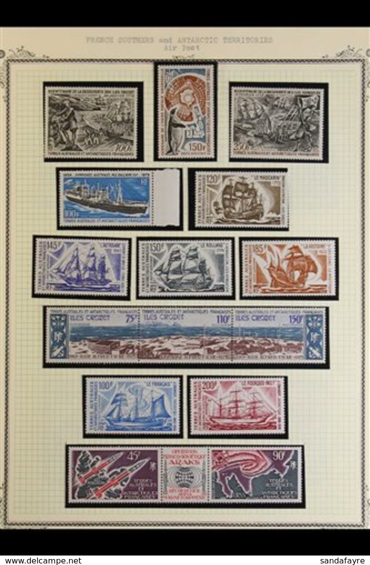 T.A.A.F 1963-85 NEVER HINGED MINT AIR POST COLLECTION. An Attractive, ALL DIFFERENT Collection Presented In Mounts On A  - Otros & Sin Clasificación