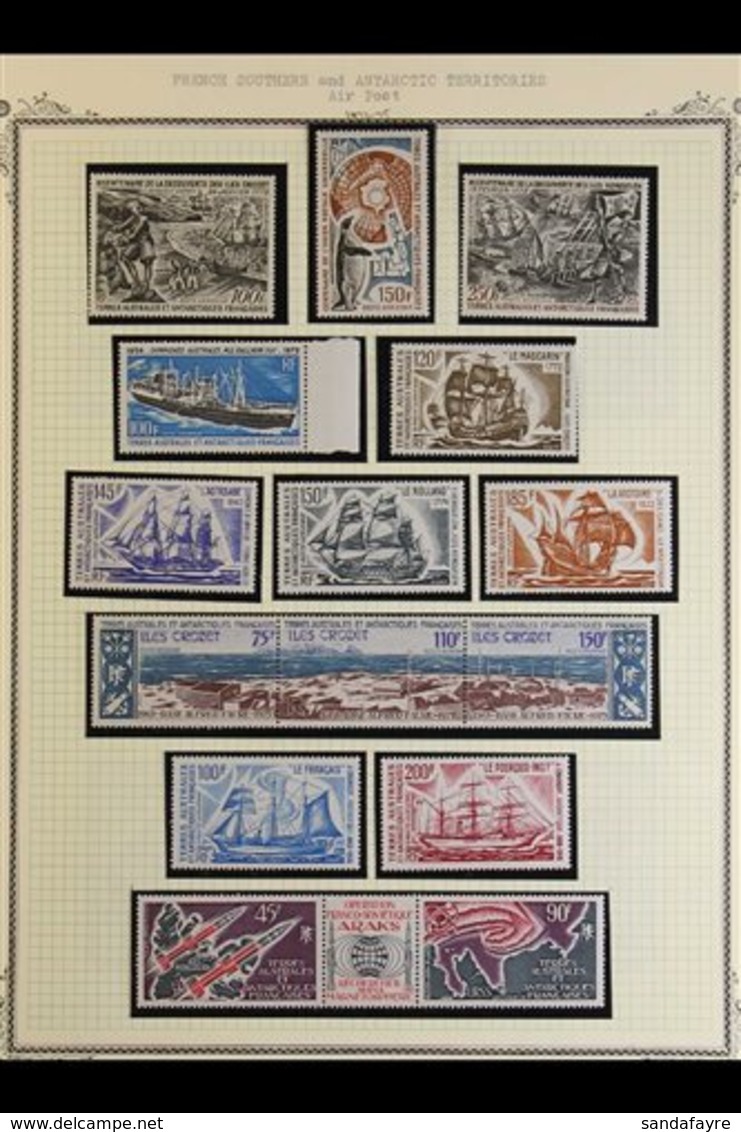 T.A.A.F 1963-85 NEVER HINGED MINT AIR POST COLLECTION. An Attractive, ALL DIFFERENT Collection Presented In Mounts On A  - Sonstige & Ohne Zuordnung