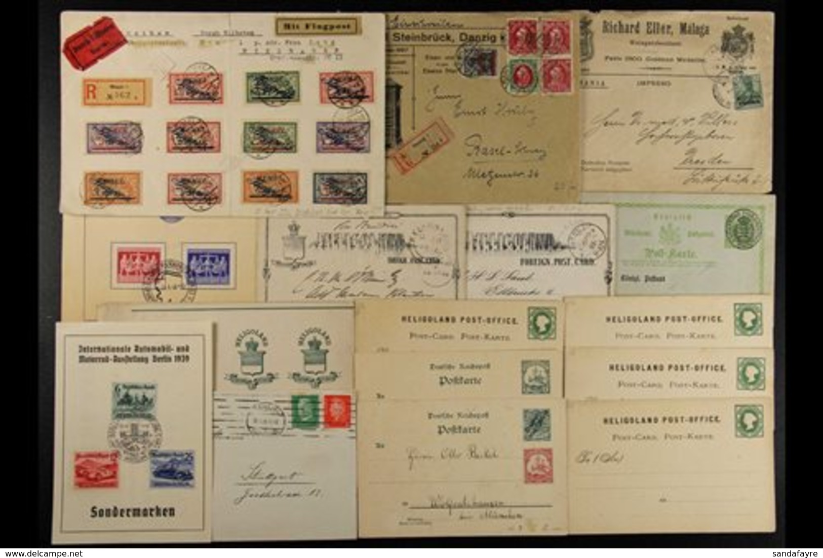 1850's-1940's COVERS & CARDS. An Interesting Group, Includes 1884 Card To Puerto Rico With Paraguay Consular Cachet, 190 - Autres & Non Classés
