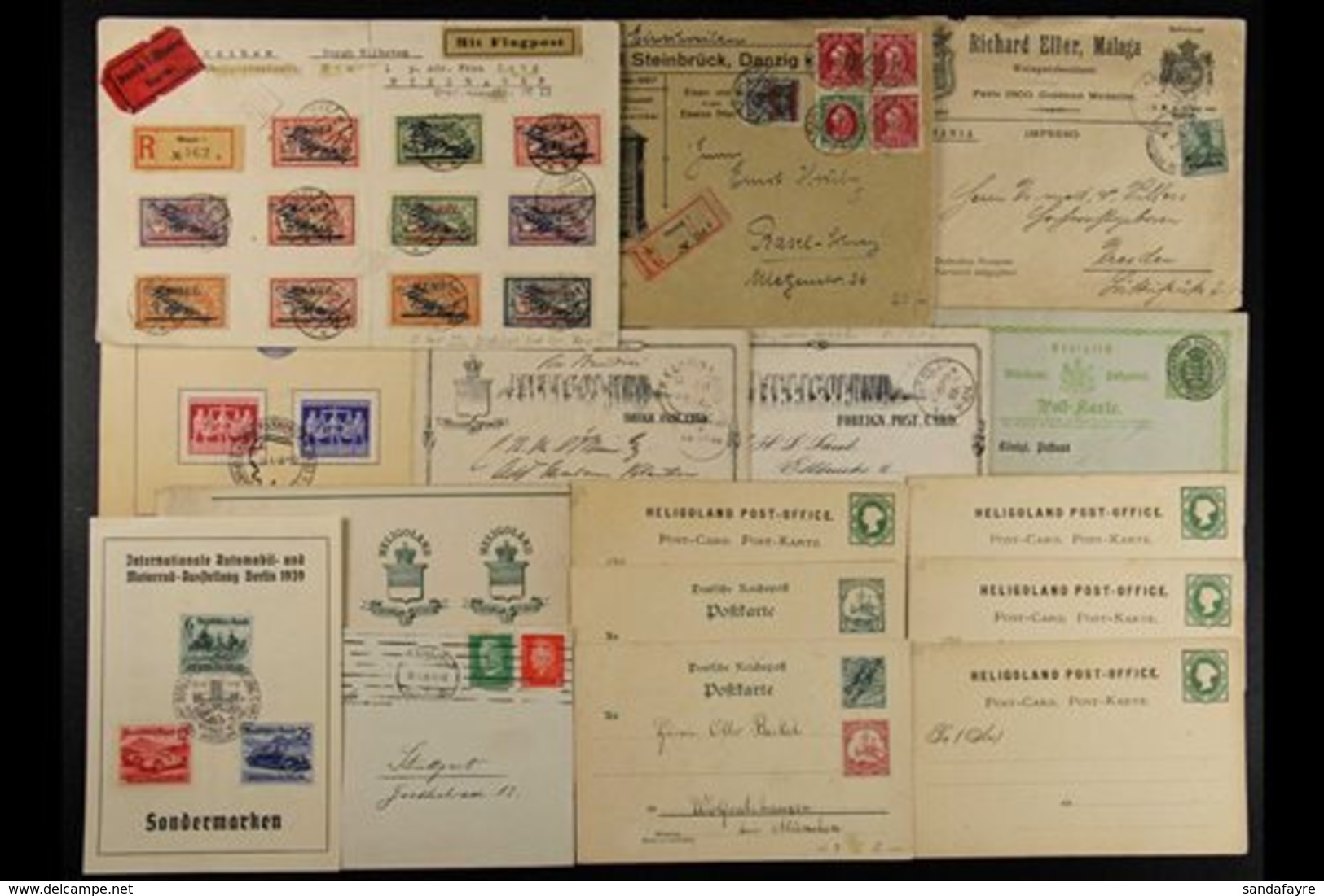 1850's-1940's COVERS & CARDS. An Interesting Group, Includes 1884 Card To Puerto Rico With Paraguay Consular Cachet, 190 - Andere & Zonder Classificatie