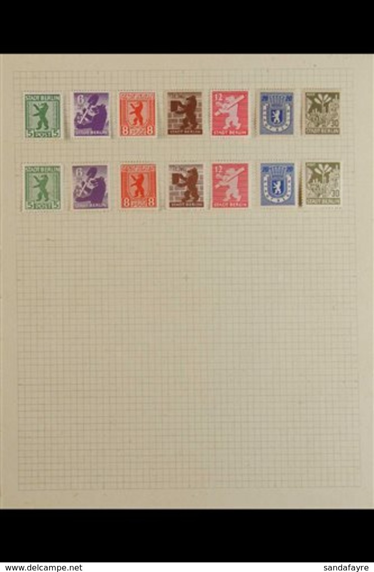 RUSSIAN ZONE 1945-1949. An Attractive & Fresh MINT COLLECTION Presented On Album Pages, Includes Berlin & Brandenburg 19 - Other & Unclassified