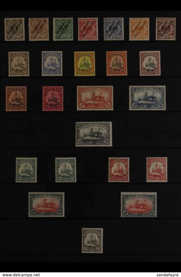 GERMAN NEW GUINEA 1897-1918 FINE MINT COLLECTION Presented On A Stock Page Taht Includes The 1897 "Deutsch-Neu-Guinea ov - Altri & Non Classificati