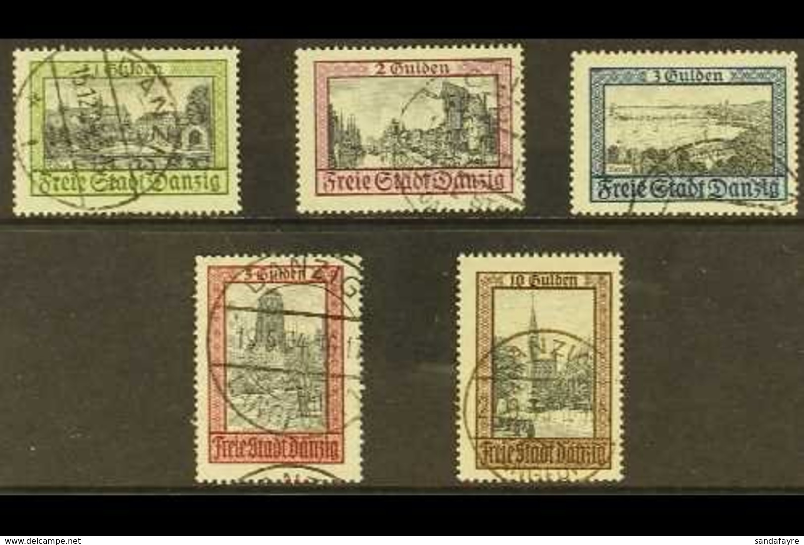 1924 (SEPT-NOV) Pictorials Complete Set, Michel 207/211, Very Fine Used. (5 Stamps) For More Images, Please Visit Http:/ - Sonstige & Ohne Zuordnung