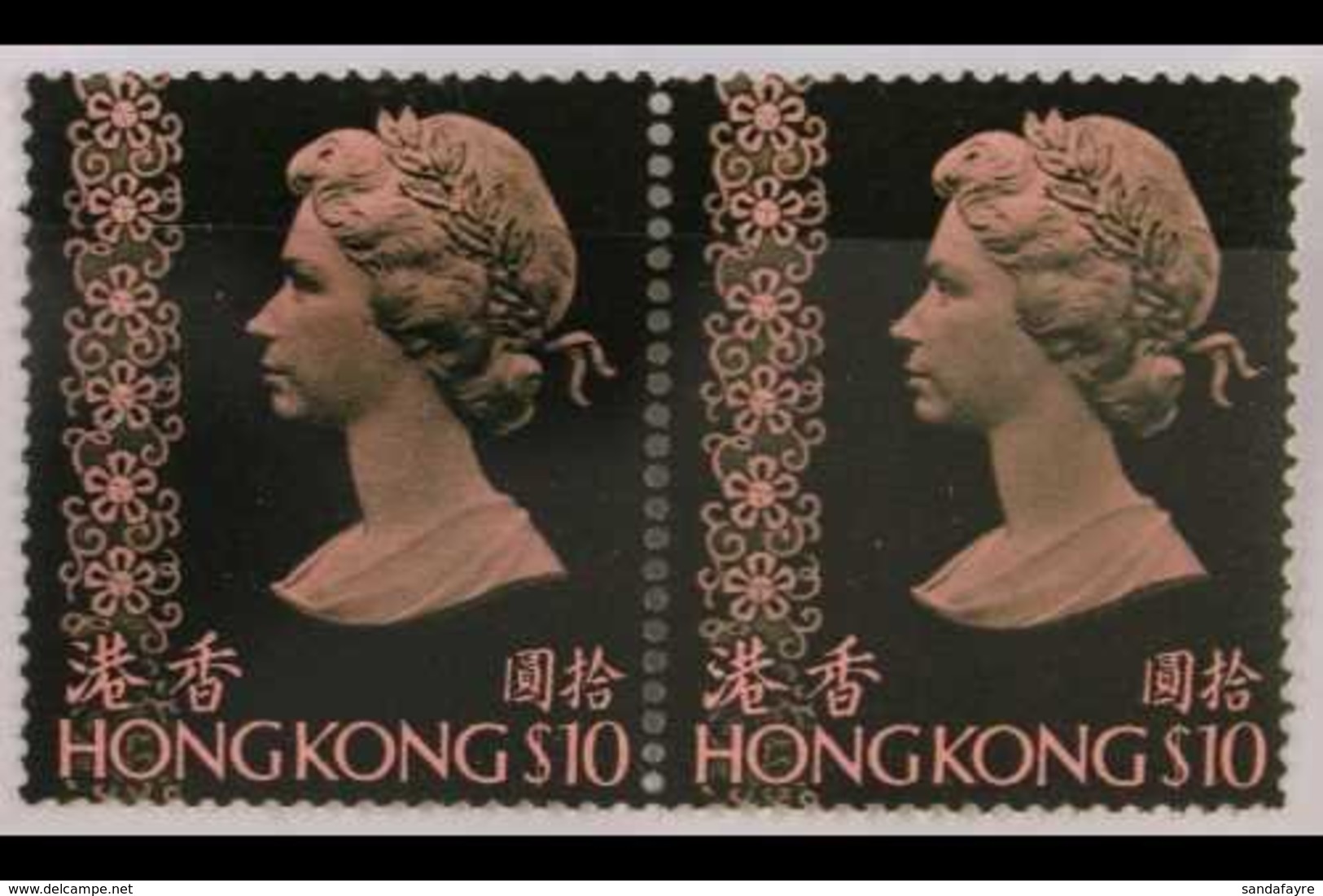 1976 Definitive (no Watermark) $10, SG 352, Horizontal Pair, Never Hinged Mint. For More Images, Please Visit Http://www - Otros & Sin Clasificación