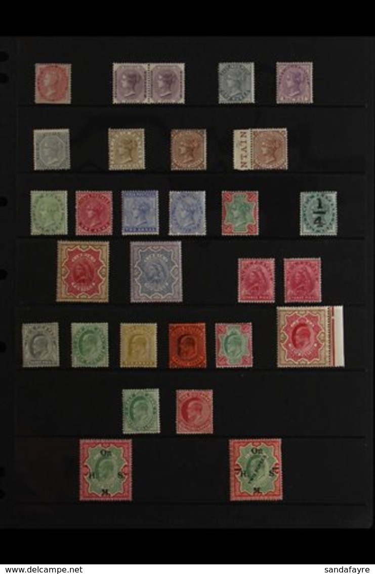 1854-1936 OLD TIME MINT COLLECTION Presented On Stock Pages That Includes A QV Range To 1r X2 Different, 2r & 5r, KEVII  - Otros & Sin Clasificación