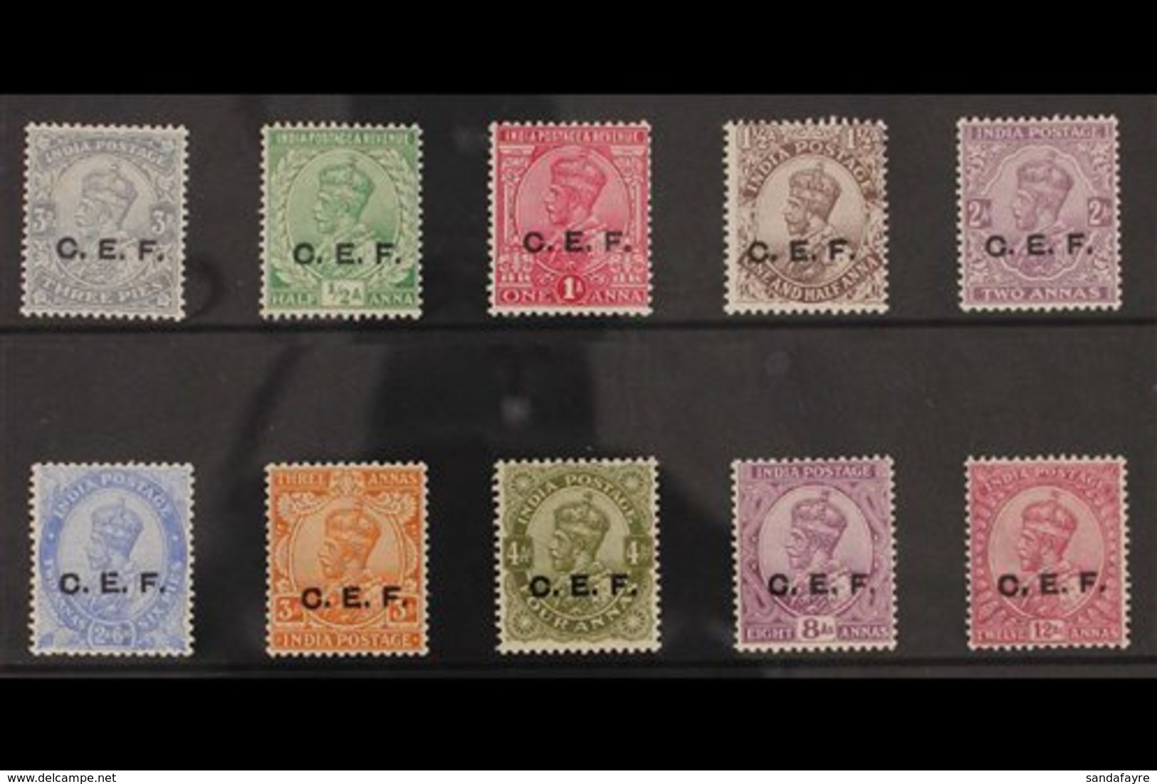 CHINESE EXPEDITIONARY FORCE 1914-22 KGV Set To 12a, SG C23/33, Very Fine Mint. (10 Stamps) For More Images, Please Visit - Other & Unclassified