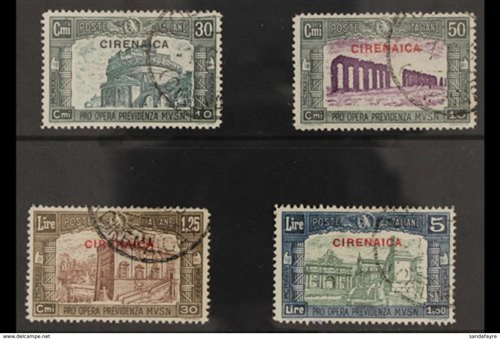 CYRENAICA 1930 Third National Defence Fund Complete Set (Sass. S. 17, SG 66/69), Very Fine Used. (4 Stamps) For More Ima - Andere & Zonder Classificatie