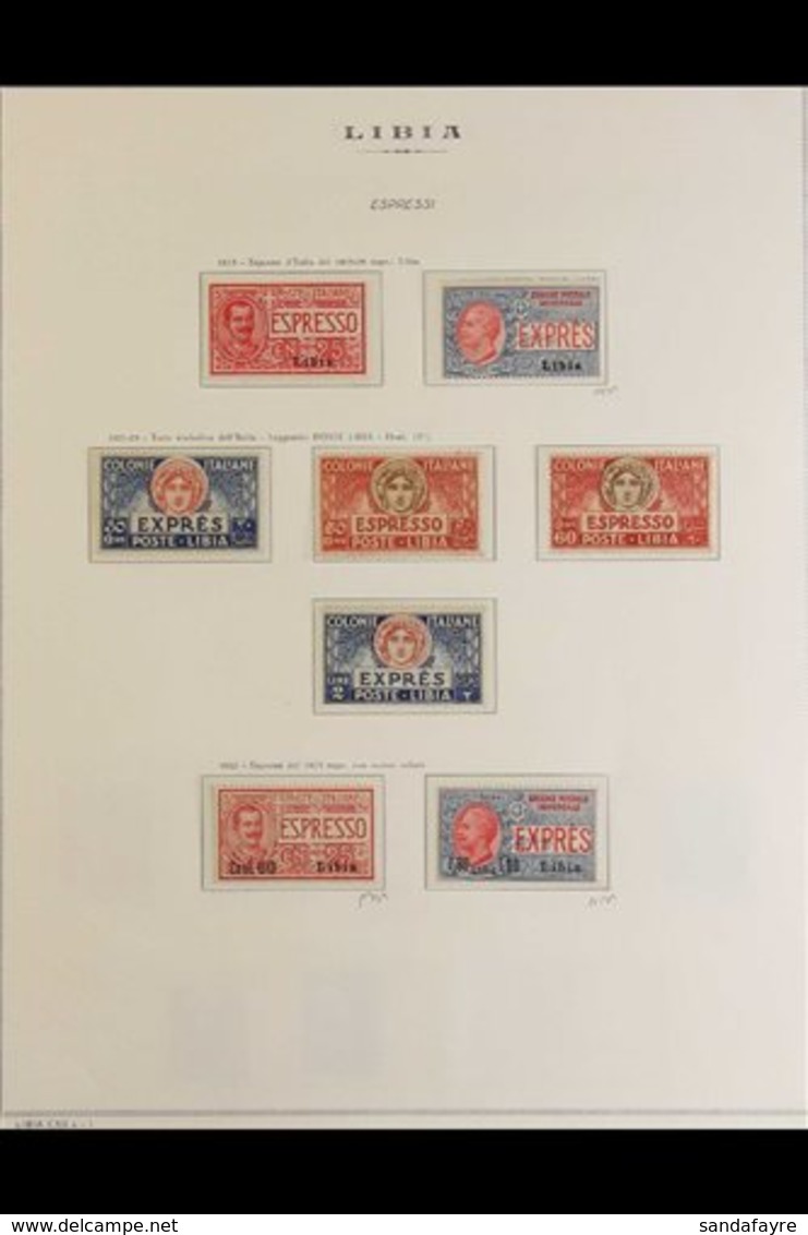 LIBYA 1915-1941 VERY FINE MINT COLLECTION On Hingeless Pages, All Different, Includes 1915-16 Red Cross Set, 1916 20c On - Altri & Non Classificati