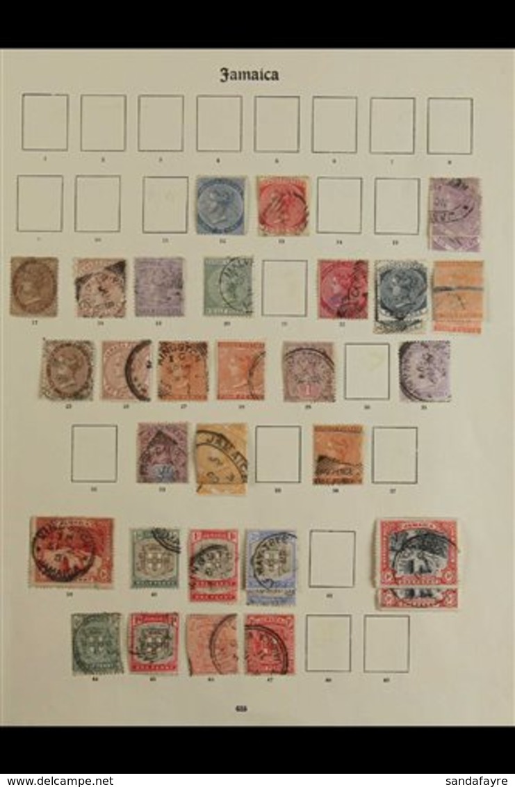 1870-1935 INTERESTING USED COLLECTION Presented On Busy "Imperial" Album Pages With QV Seen To 2s & 5s, KGV Defins To 6d - Jamaïque (...-1961)