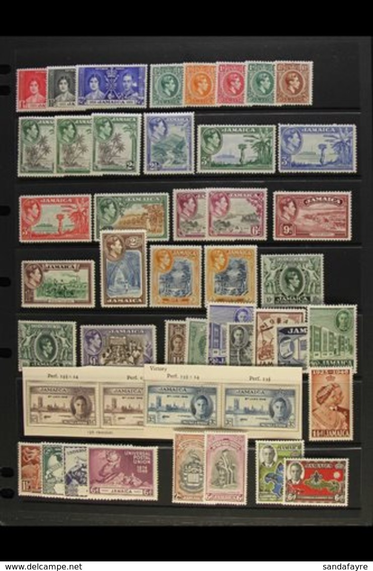 1937-52 KGVI MINT COLLECTION. An All Different Collection With Many Complete Sets, Perf & Shade Variants Plus Values To  - Jamaïque (...-1961)