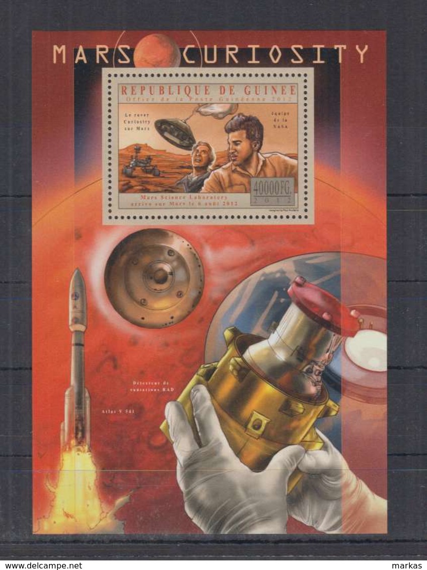 V274. Guinee - MNH - 2012 - Space - Spaceships - Mars - Curiosity - Bl - Autres & Non Classés