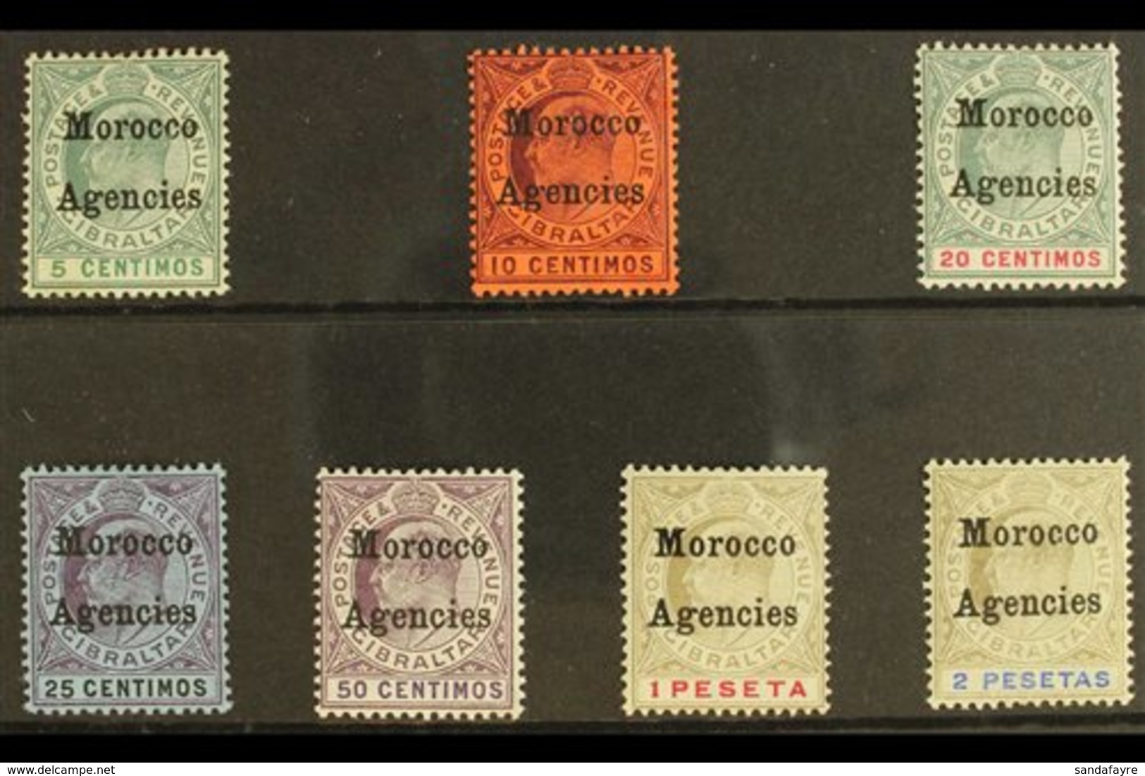 BRITISH 1903-05 KEVII CA Watermark Set, SG 17/23, Very Fine Mint (7 Stamps) For More Images, Please Visit Http://www.san - Otros & Sin Clasificación