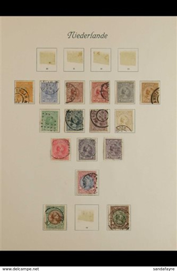 1890-1939 WILHELMINA COLLECTION CAT 2300+ EURO. Presented On Printed Pages & Includes 1891-98 Queen Set To 2.50g, 1906 A - Otros & Sin Clasificación