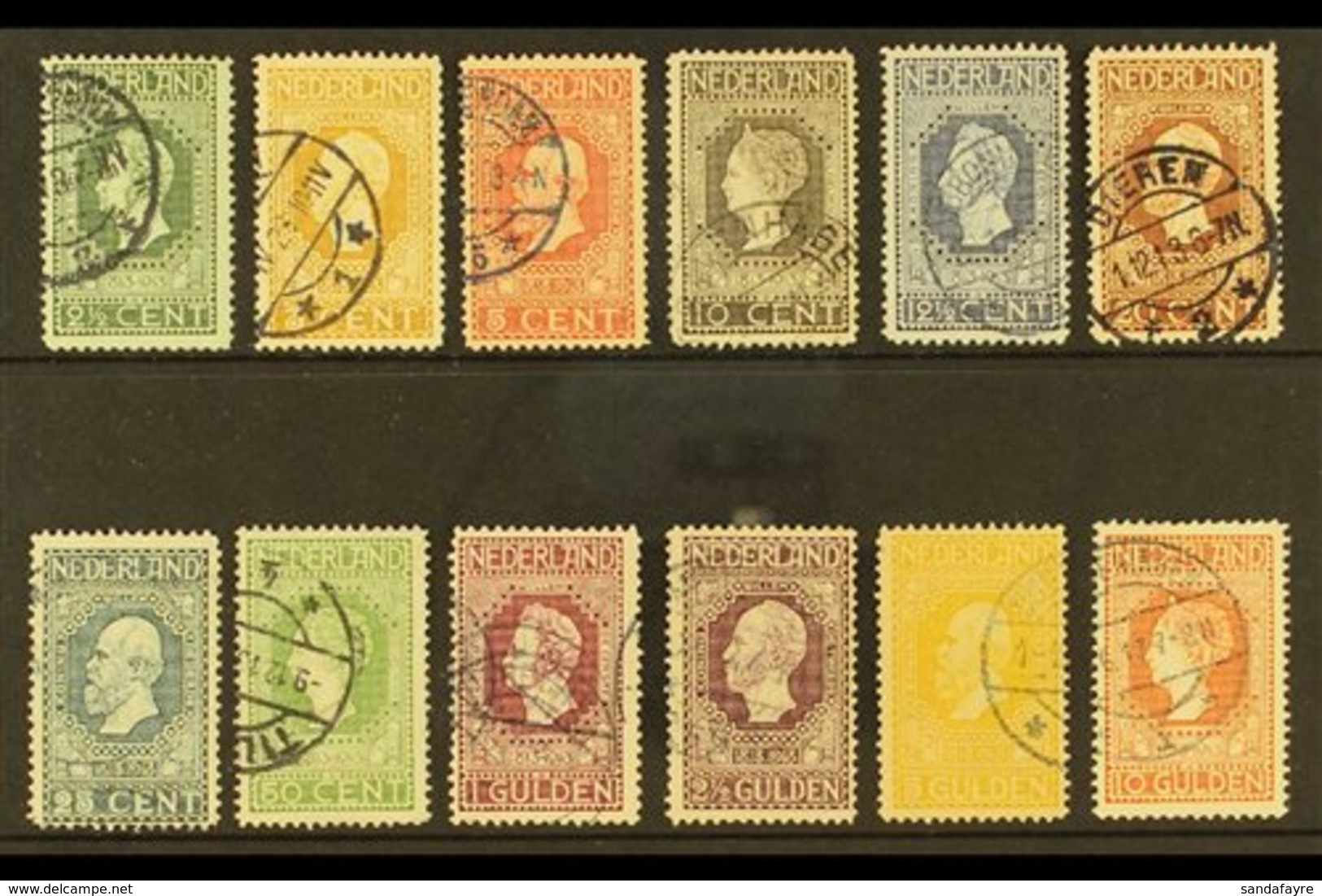 1913 Centenary Of Independence Complete Set (NVPH 90/101, SG 214/25, Michel 81/92), Very Fine Cds Used, Fresh & Attracti - Other & Unclassified