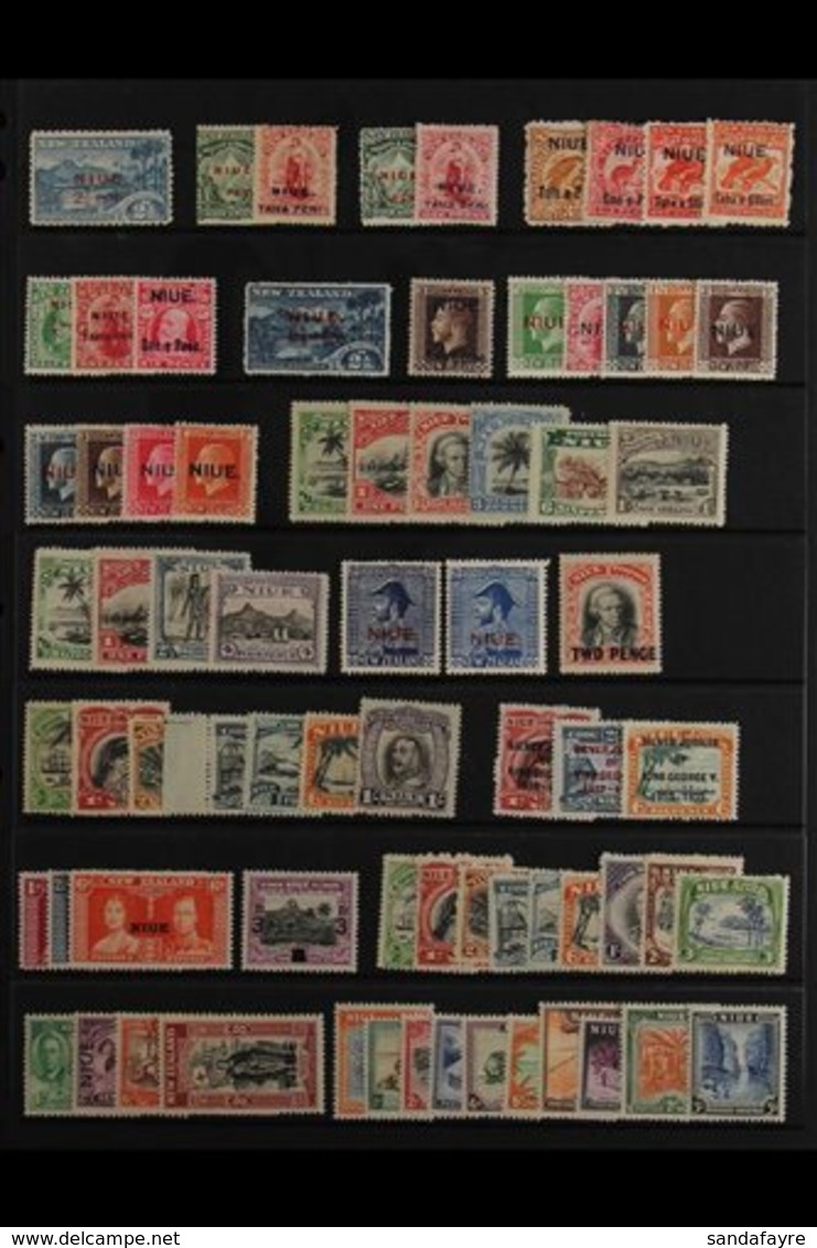 1902-74 FINE MINT COLLECTION Incl. 1902 Double Lined Watermark Perf. 14 ½d And 1d, 1903 Set To Two 1s Shades, 1911 Set,  - Niue