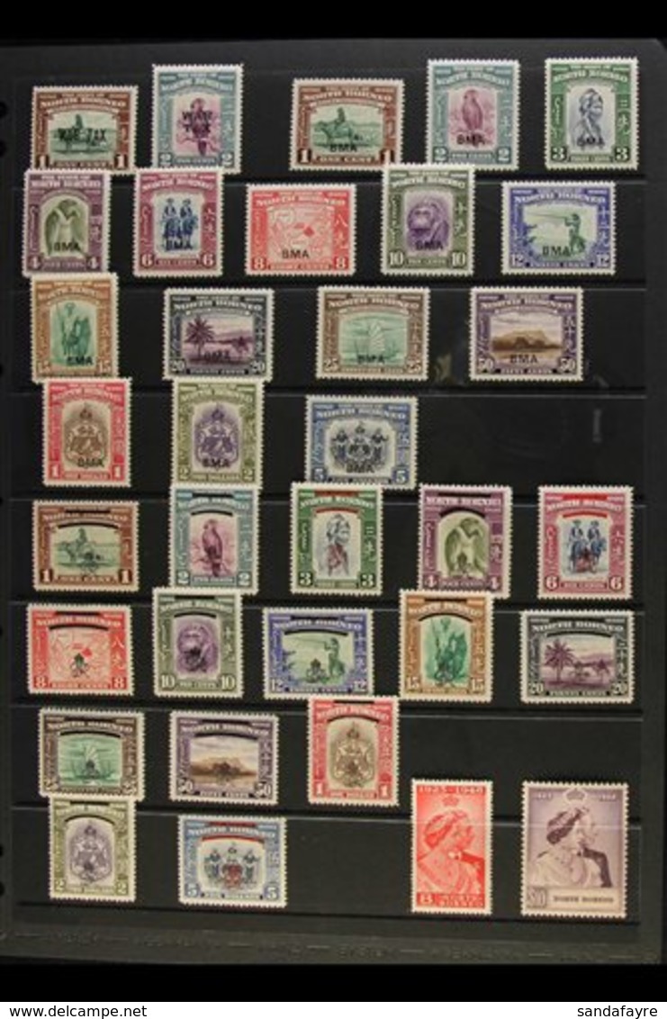 1941-1952 COMPLETE VERY FINE MINT A Delightful Complete Basic Run, SG 318 Through To SG 370. Fresh And Attractive! (54 S - Borneo Del Nord (...-1963)