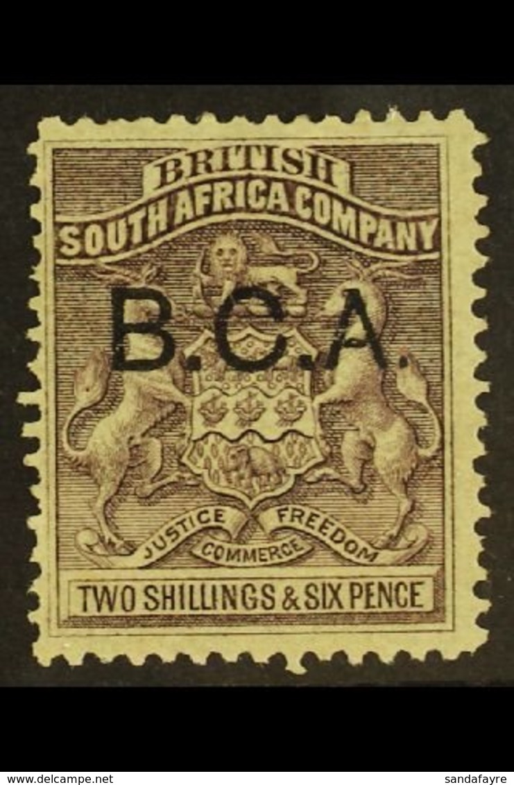 1891-5 2s6d Grey-purple, "B.C.A." Ovpt, SG 9, Fine Mint. For More Images, Please Visit Http://www.sandafayre.com/itemdet - Nyasaland (1907-1953)