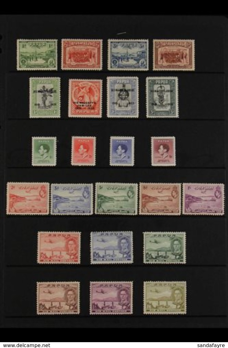 1934-39 FINE MINT ISSUES COMPLETE Includes 1934 50th Anniv, 1935 Jubilee, 1937 Coronation, 1938 50th Anniv, And 1939 Air - Papua New Guinea