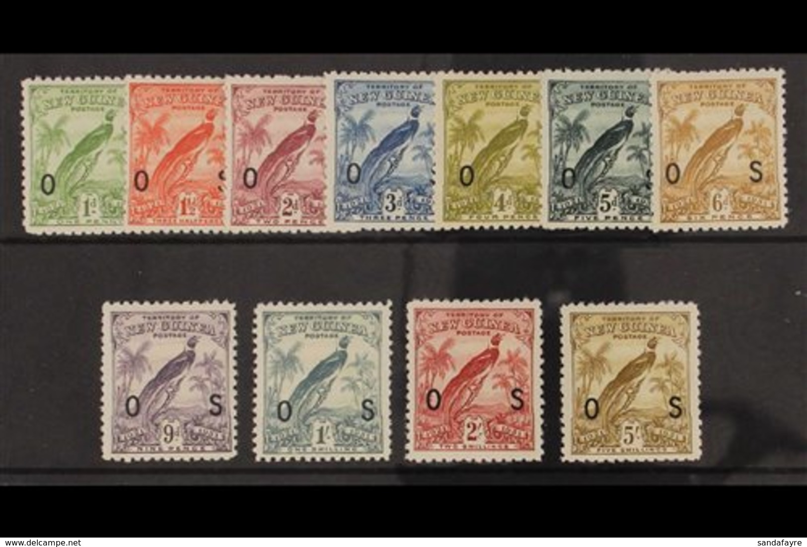 OFFICIALS 1931 "OS" Ovpt On Set With Dates, SG O31/41, Very Fine Mint. (11 Stamps) For More Images, Please Visit Http:// - Papouasie-Nouvelle-Guinée