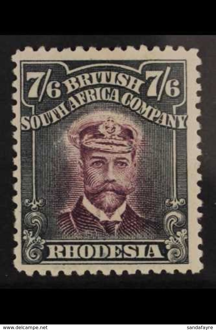 1913 - 19 7s 6d Blackish Purple And Slate Black, Head Die II, Perf 14, Admiral, SG 240, Very Fine Mint. For More Images, - Other & Unclassified