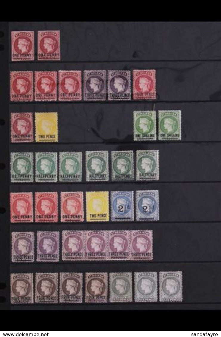 1863-1884 MINT COLLECTION On A Stock Page, Includes 1863 1d Type A Mint (4 Margins) & 1d Type B ( Unused, 4 Margins), 18 - Sainte-Hélène