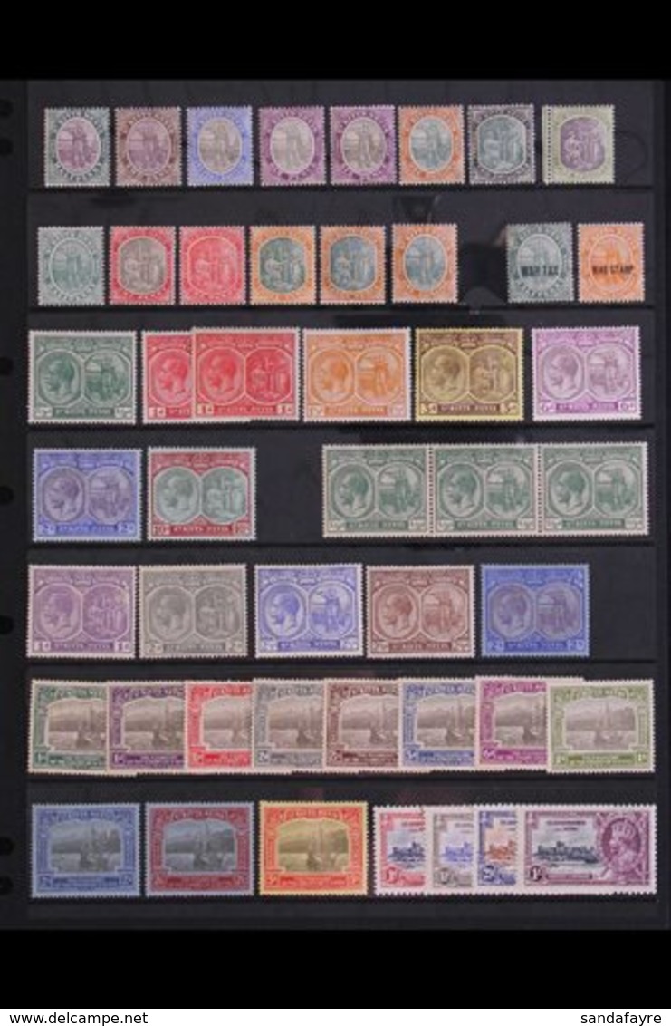 1903-1935 FINE MINT COLLECTION On A Stock Page, Virtually All Different With A Few Shades, Includes 1903 Most Vals To 5s - St.Kitts-et-Nevis ( 1983-...)