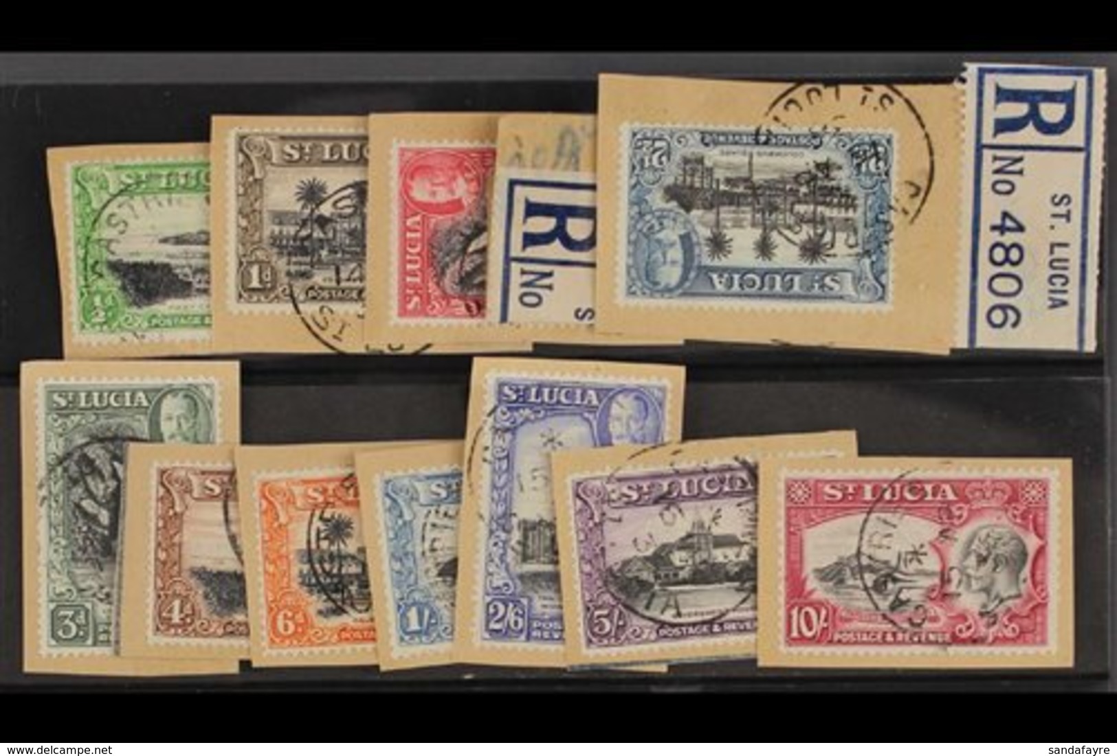 1936 Geo V Pictorial Set Complete, SG 113/24, Superb Used On Individual Pieces. (12 Stamps) For More Images, Please Visi - Ste Lucie (...-1978)