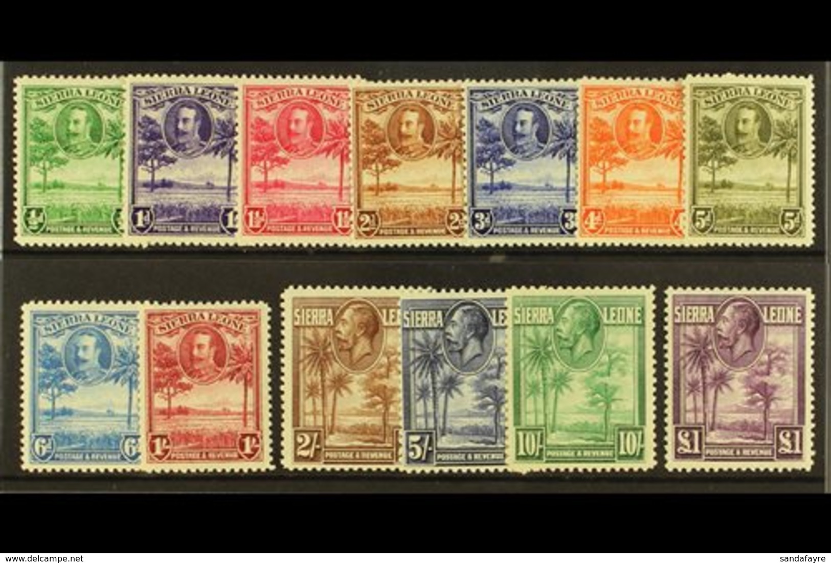 1932 KGV Pictorial Set, SG 155/67. Mostly Fine Mint (13 Stamps) For More Images, Please Visit Http://www.sandafayre.com/ - Sierra Leone (...-1960)