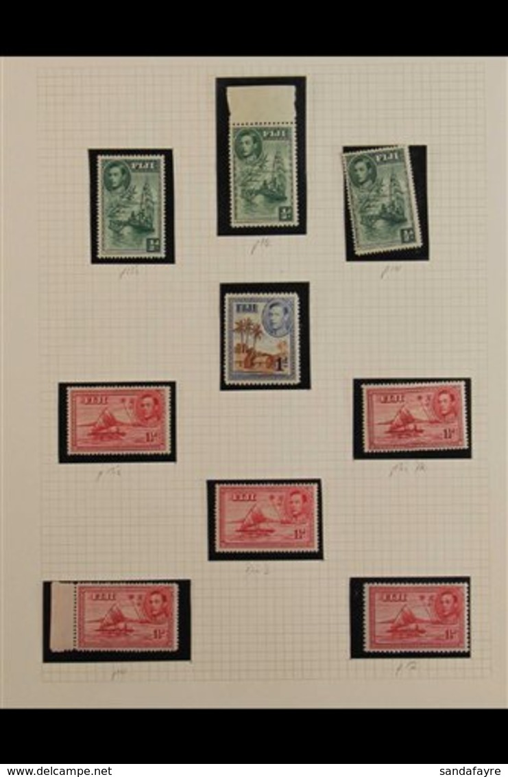 1938-55 Pictorial Definitives Collection Consisting Of A Complete Mint & A Complete Fine Used Set, SG 249/266b (44 Stamp - Non Classés