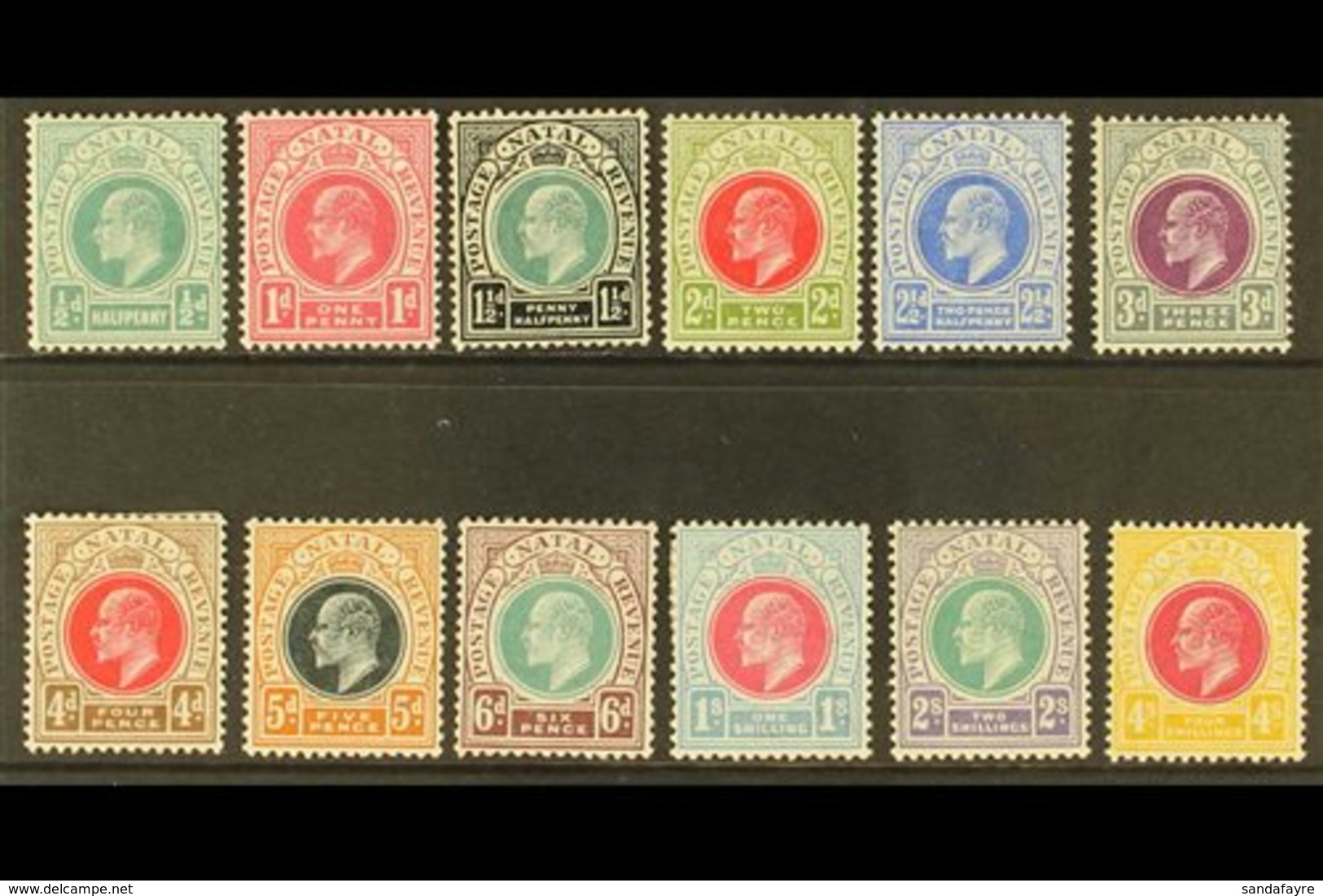 NATAL 1902-03 Set To 4s (less 2s.6d), SG 127/139, Very Fine Mint. (12 Stamps) For More Images, Please Visit Http://www.s - Non Classés