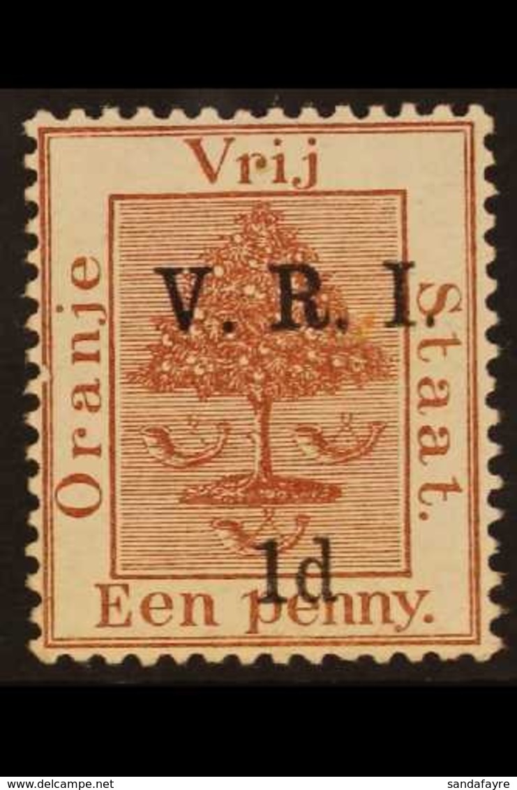 ORANGE FREE STATE 1900 1d On 1d Deep Brown (SG 3), SG 102a, Never Hinged Mint. A Superb Example Of This Very Scarce Stam - Non Classés