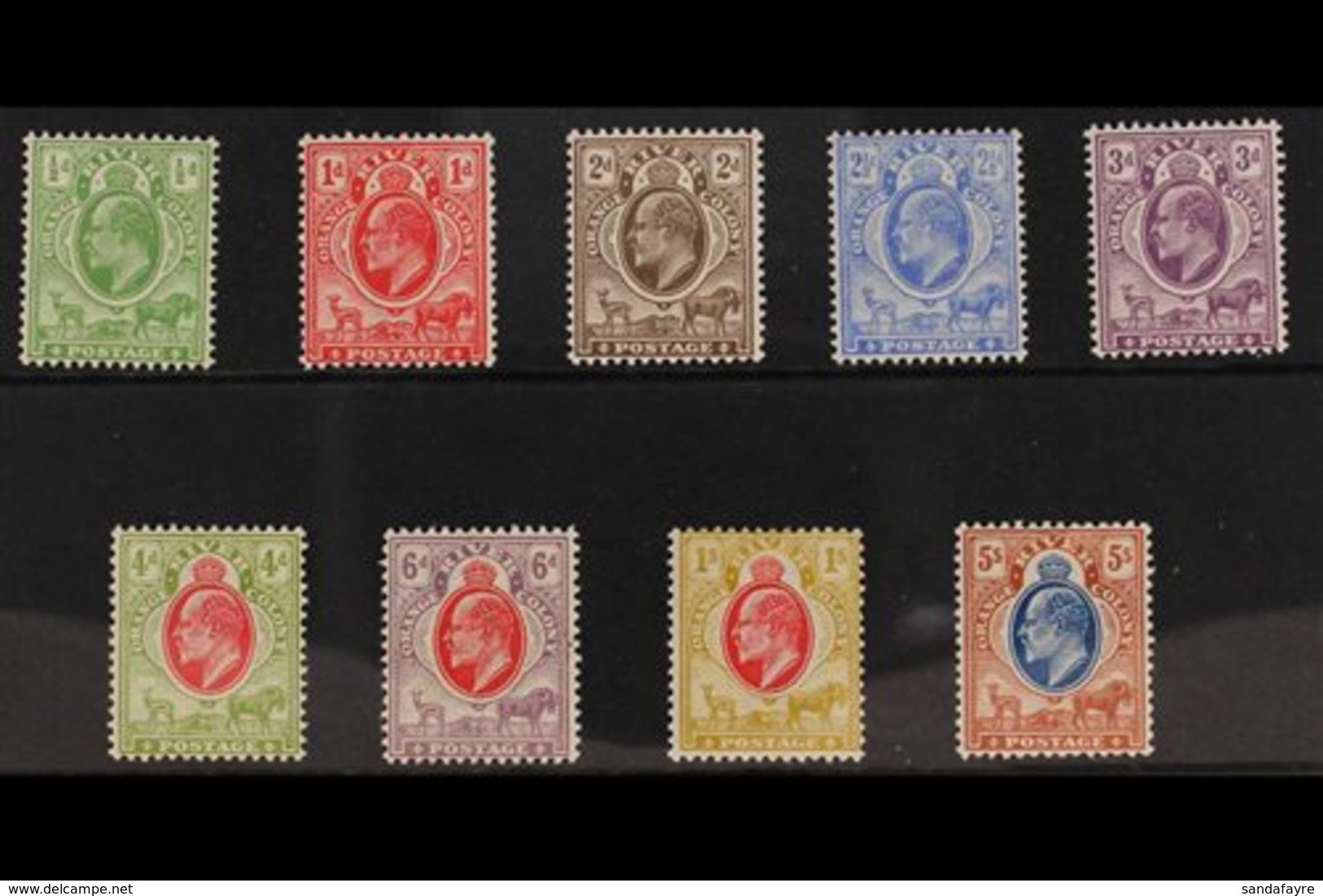 ORANGE RIVER COLONY 1903-04 (wmk Crown CA) KEVII Complete Set, SG 139/47, Very Fine Mint. Fresh And Attractive. (9 Stamp - Non Classés
