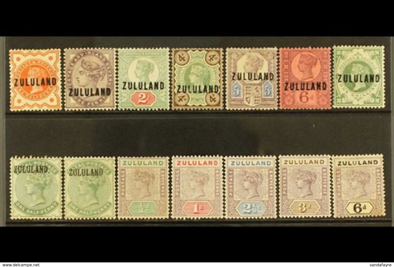ZULULAND 1888-96 MINT GROUP Incl. 1888-93 Most Values To 1s, ½d Dull Green With And Without Stop, 1894-6 All Values To 6 - Non Classés