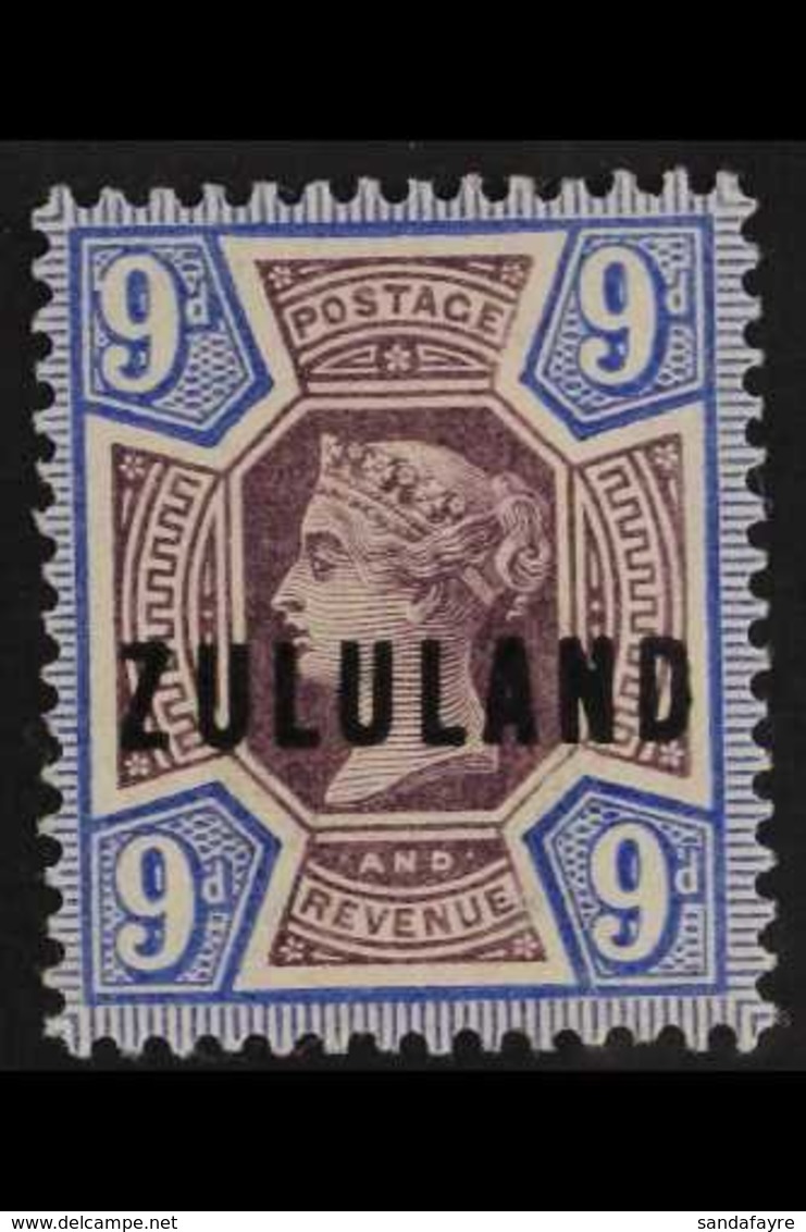 ZULULAND 1888-93 9d Dull Purple & Blue, SG 9, Fine Mint. For More Images, Please Visit Http://www.sandafayre.com/itemdet - Unclassified