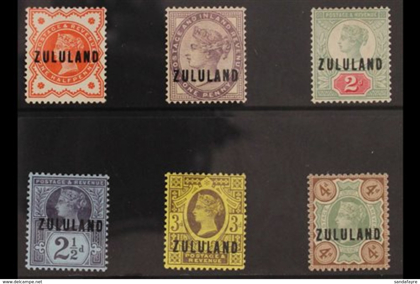 ZULULAND 188-93 GB Overprinted Set To 4d, SG 1/6, Good To Fine Mint. (6 Stamps) For More Images, Please Visit Http://www - Unclassified