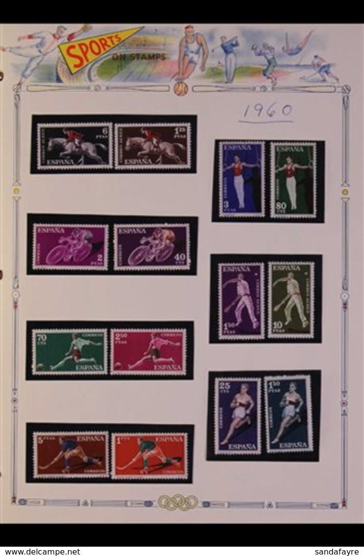 SPORT TOPICAL COLLECTION 1955-1998 Substantial Collection In An Album, Featuring SPORT Related Covers, Cards And Never H - Andere & Zonder Classificatie