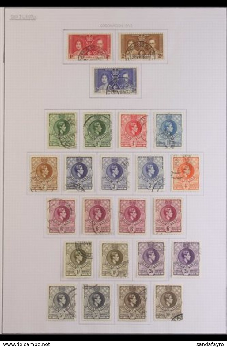 1937-49 FINE USED COLLECTION A Near Complete Collection Of The King George VI Issues From 1937 Coronation To 1949 UPU Se - Swasiland (...-1967)