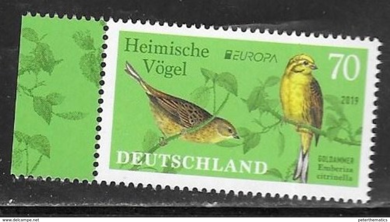 GERMANY, 2019, MNH, EUROPA, BIRDS,1v - 2019