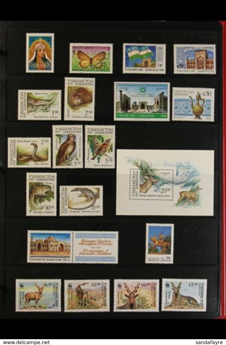 1992-2006 NEVER HINGED MINT COLLECTION An Attractive ALL DIFFERENT, Highly Complete Collection Of Issues With Many Compl - Uzbekistán