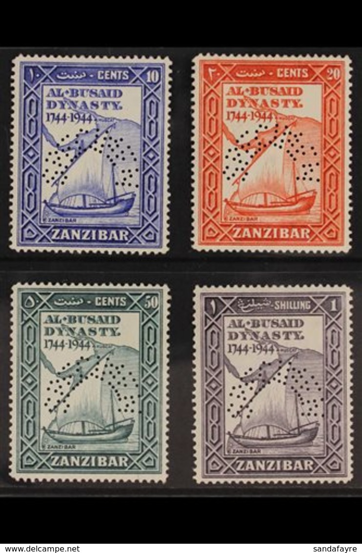 1944 Bicentenary Set Complete Perforated "Specimen", SG 327s/330s, Very Fine Mint. (4 Stamps) For More Images, Please Vi - Zanzibar (...-1963)