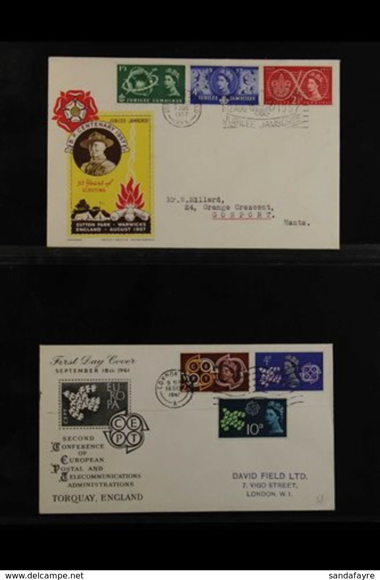 1957-70 PRE DECIMAL FDC COLLECTION An Extensive Collection Of One Hundred Covers, Bearing Commemorative Sets Or Issues,  - FDC