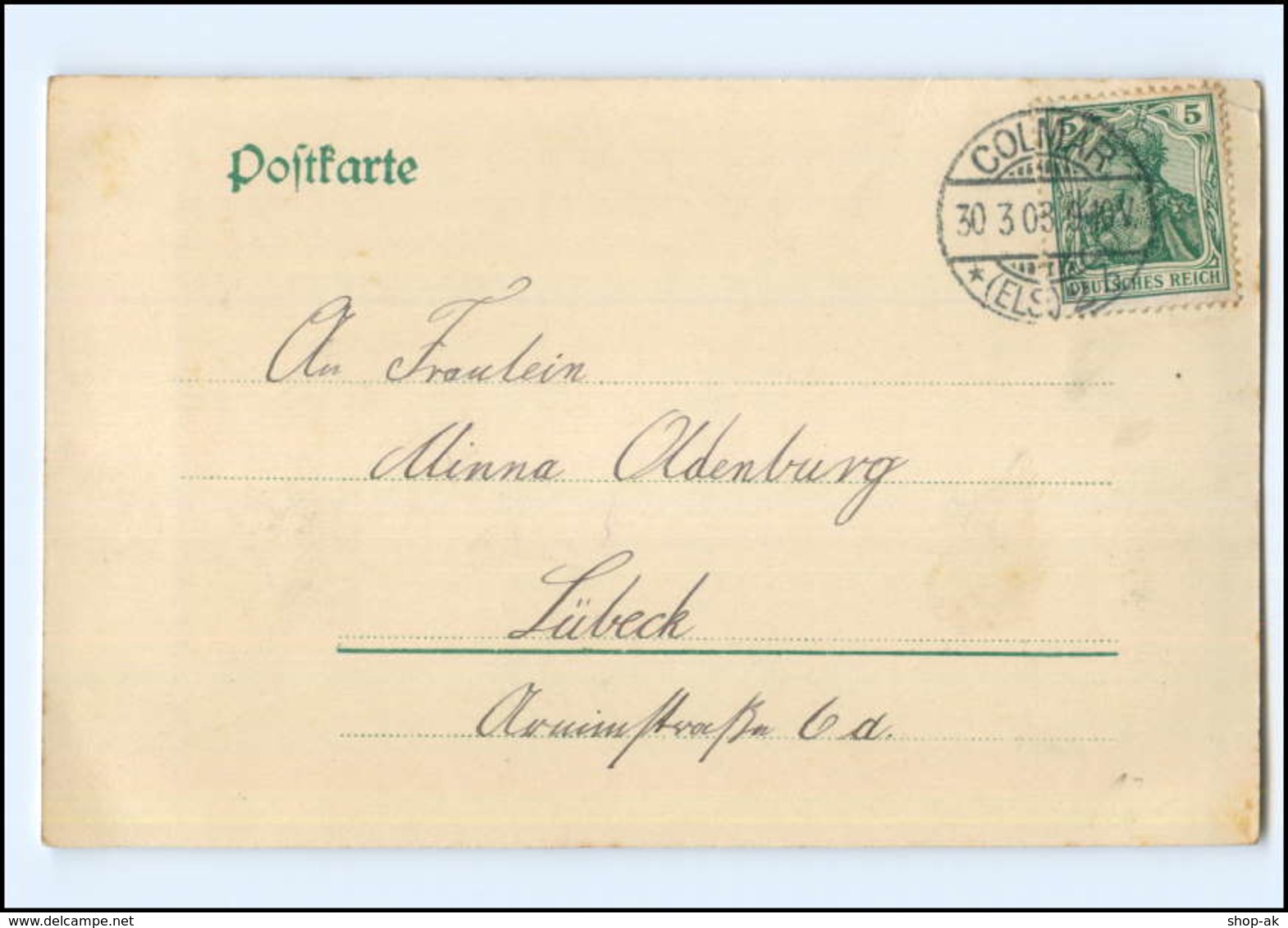 Y13359/ Colmar Elsaß  Schlüsselstraße AK 1903 - Elsass